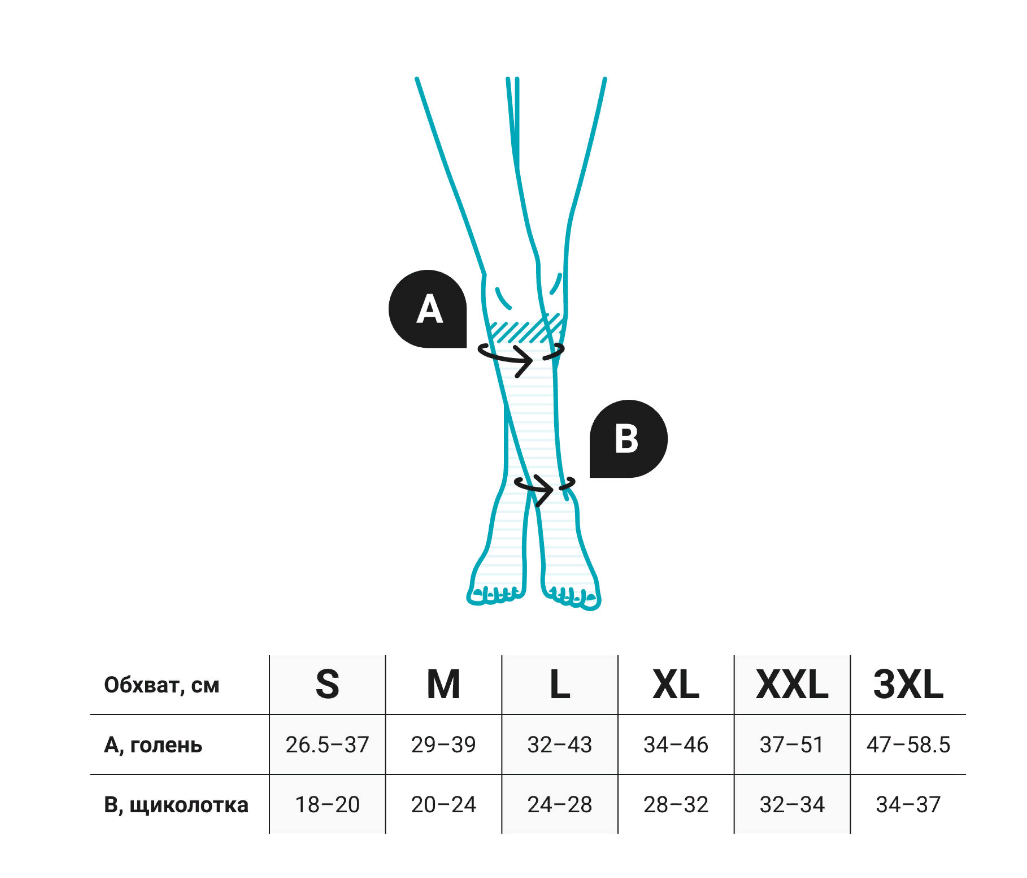 Компрессионные гольфы 2С151 VENOTEKS, 2 класс купить в OrtoMir24